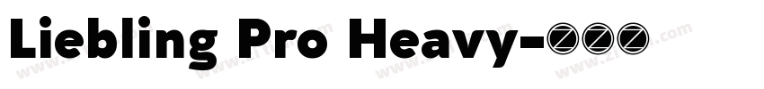 Liebling Pro Heavy字体转换